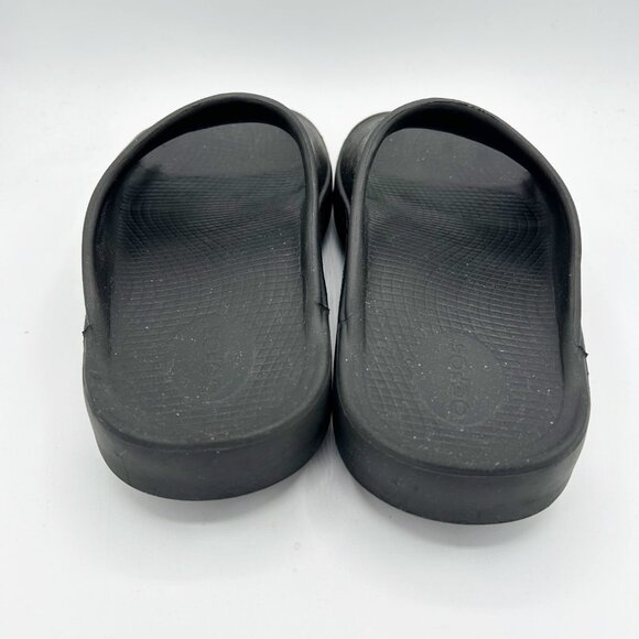 OOFOS Ooahh Black Recovery Slides Comfort Sandals Women's Sz 9 Men’s Sz 7 - Picture 3 of 4